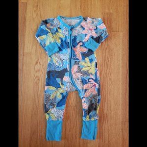 Bonds Wondersuit Leopard Palm print size 0